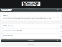 Tablet Screenshot of antietambulldogges.com